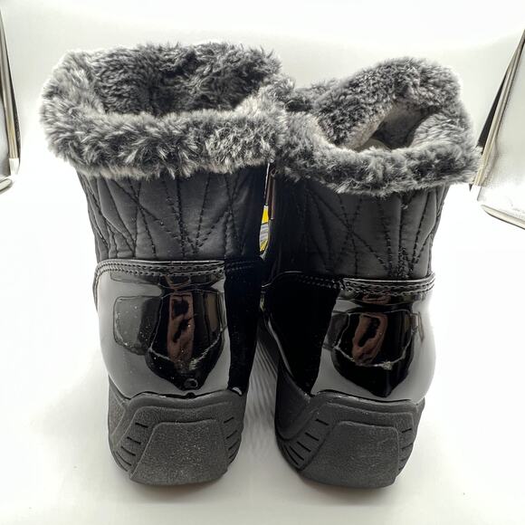 Khombu Waterproof Winter Ankle Snow Boots Size 7M Black Color - Picture 5 of 11